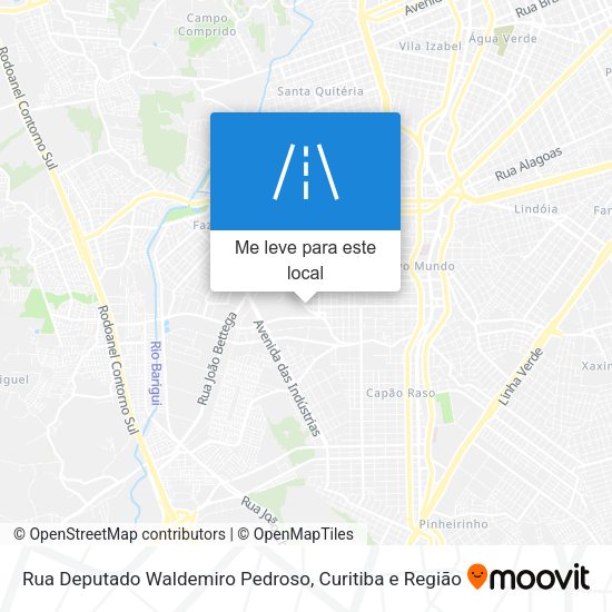 Rua Deputado Waldemiro Pedroso mapa