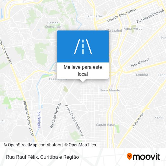 Rua Raul Félix mapa