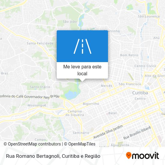 Rua Romano Bertagnoli mapa
