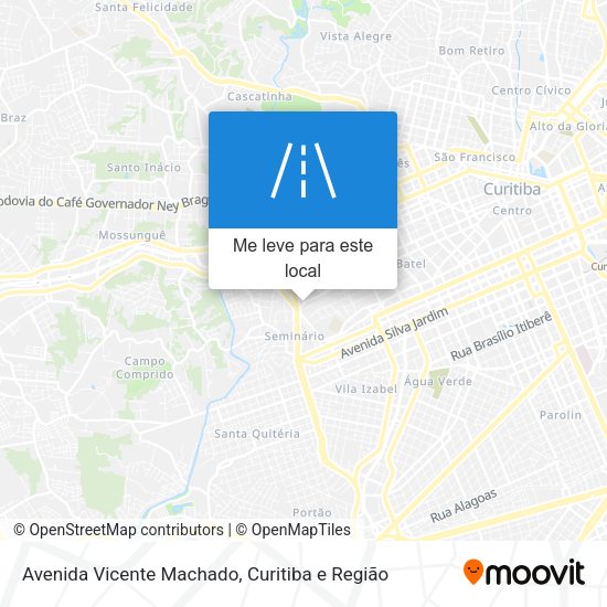Avenida Vicente Machado mapa