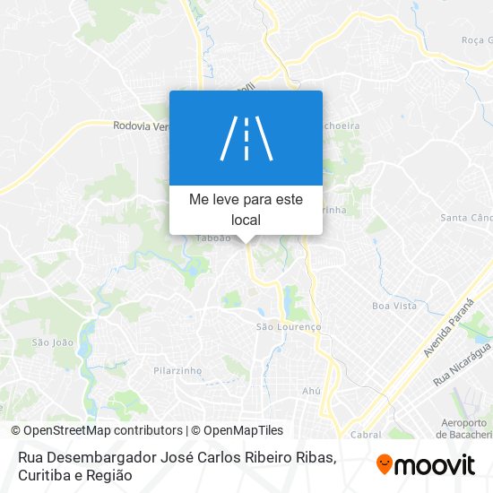 Rua Desembargador José Carlos Ribeiro Ribas mapa