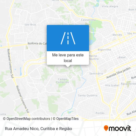 Rua Amadeu Nico mapa