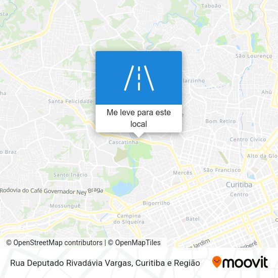 Rua Deputado Rivadávia Vargas mapa