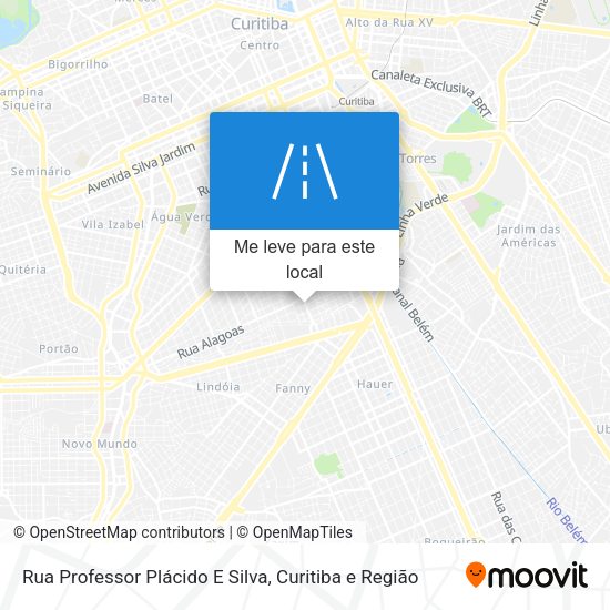 Rua Professor Plácido E Silva mapa
