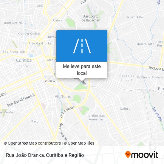 Rua João Dranka mapa