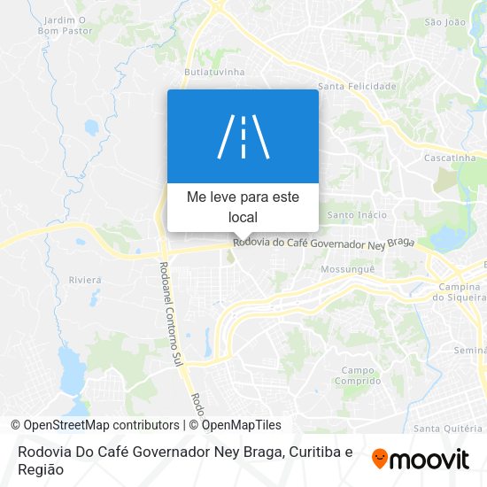 Rodovia Do Café Governador Ney Braga mapa