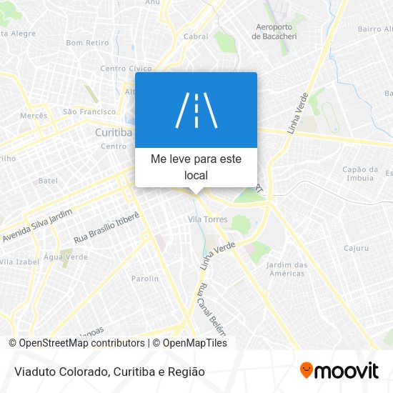 Viaduto Colorado mapa