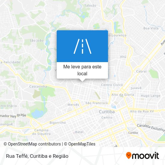 Rua Teffé mapa