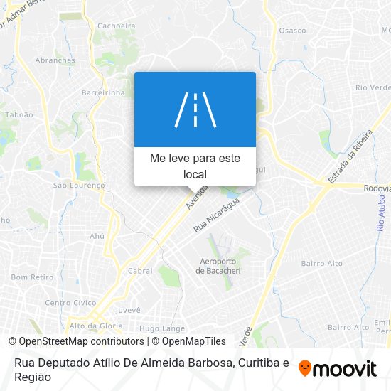 Rua Deputado Atílio De Almeida Barbosa mapa