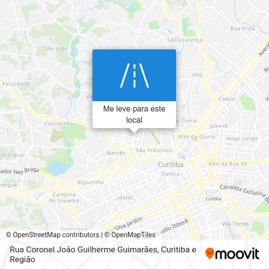 Rua Coronel João Guilherme Guimarães mapa