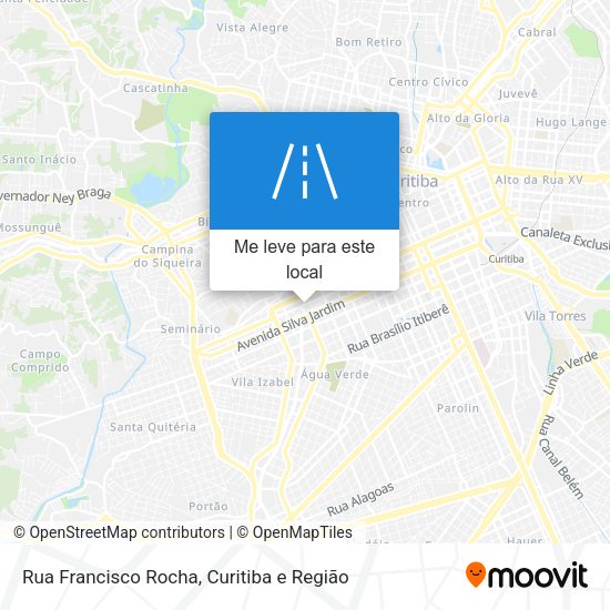 Rua Francisco Rocha mapa