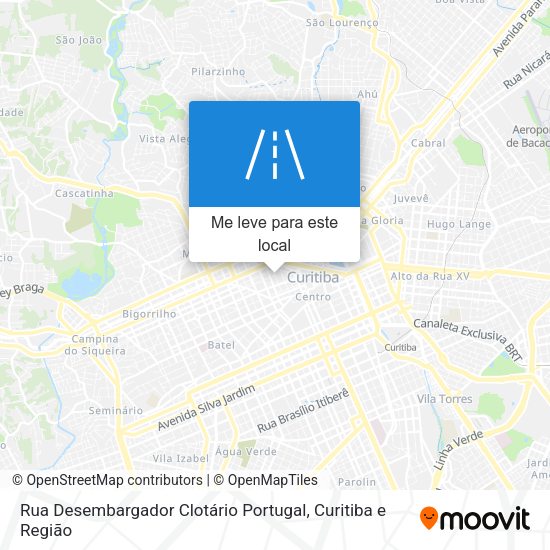 Rua Desembargador Clotário Portugal mapa