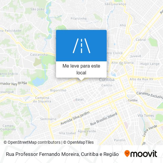 Rua Professor Fernando Moreira mapa