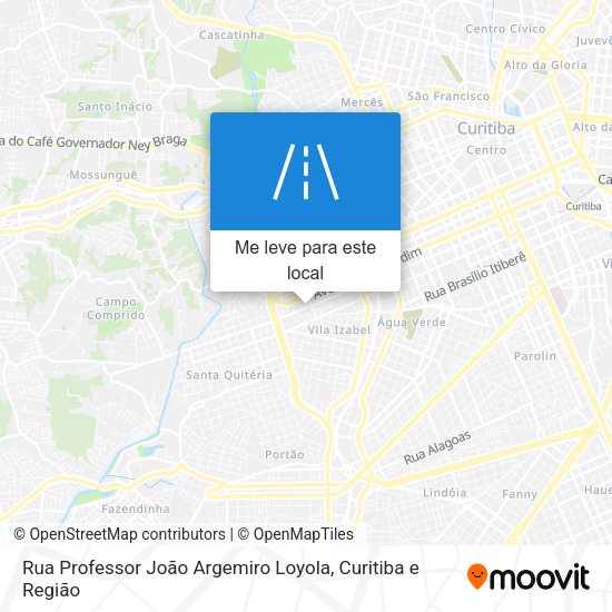 Rua Professor João Argemiro Loyola mapa