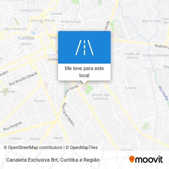 Canaleta Exclusiva Brt mapa