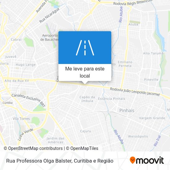 Rua Professora Olga Balster mapa
