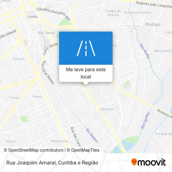 Rua Joaquim Amaral mapa