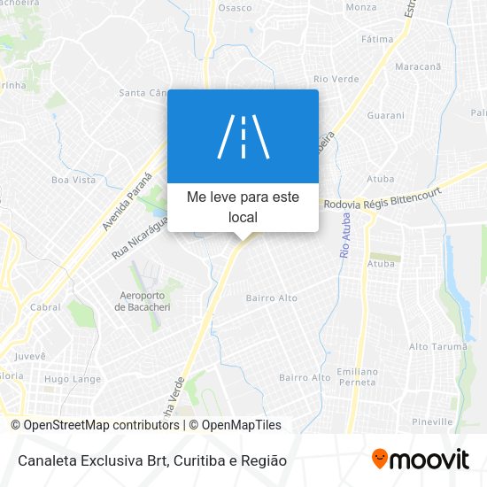 Canaleta Exclusiva Brt mapa