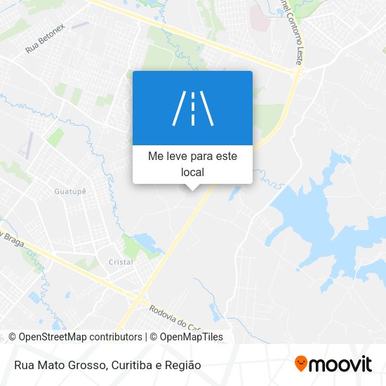 Rua Mato Grosso mapa