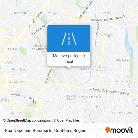 Rua Napoleão Bonaparte mapa
