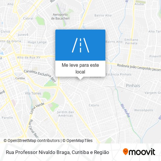 Rua Professor Nivaldo Braga mapa