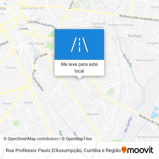 Rua Professor Paulo D'Assumpção mapa