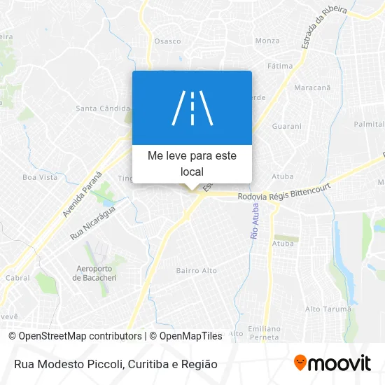 Rua Modesto Piccoli mapa