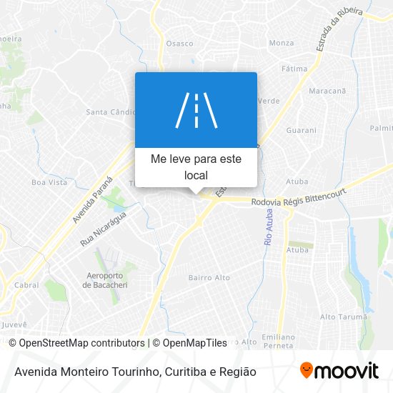 Avenida Monteiro Tourinho mapa