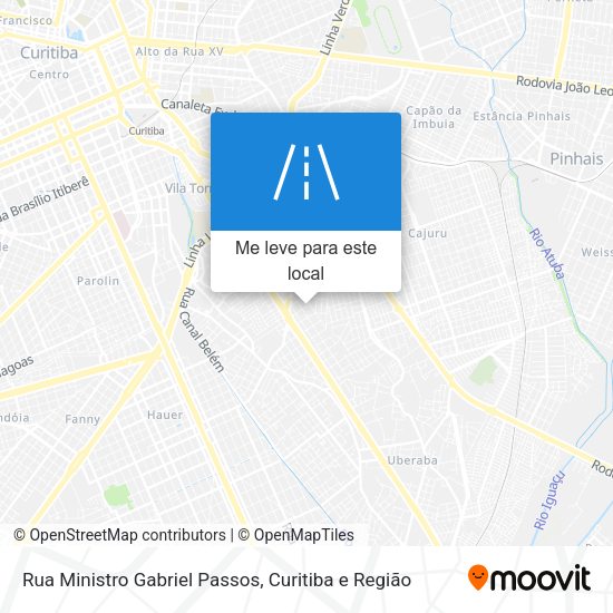 Rua Ministro Gabriel Passos mapa