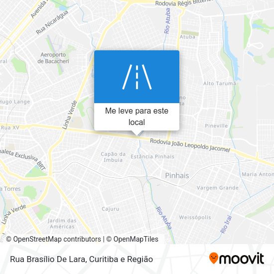 Rua Brasílio De Lara mapa