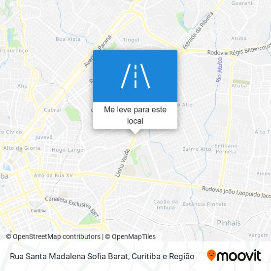 Rua Santa Madalena Sofia Barat mapa