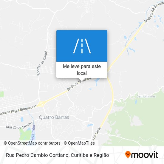 Rua Pedro Cambio Cortiano mapa
