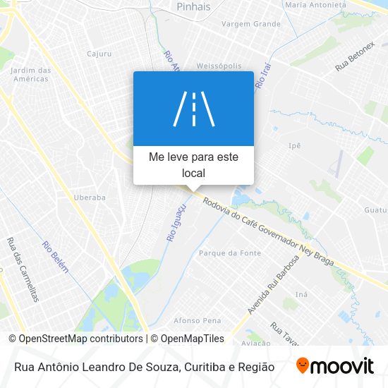 Rua Antônio Leandro De Souza mapa