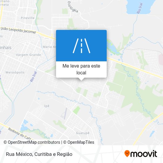 Rua México mapa