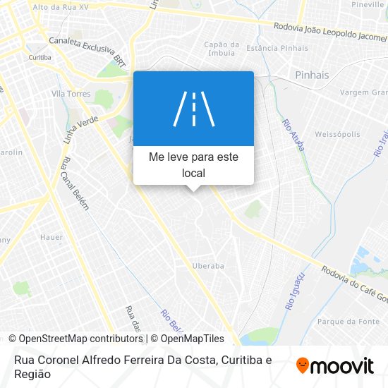 Rua Coronel Alfredo Ferreira Da Costa mapa