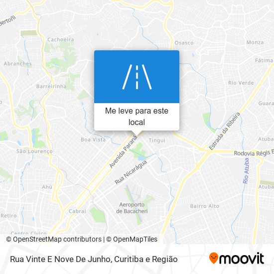 Rua Vinte E Nove De Junho mapa