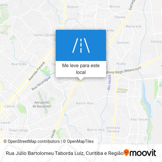 Rua Júlio Bartolomeu Taborda Luíz mapa