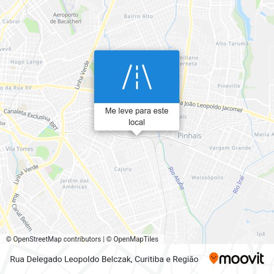 Rua Delegado Leopoldo Belczak mapa