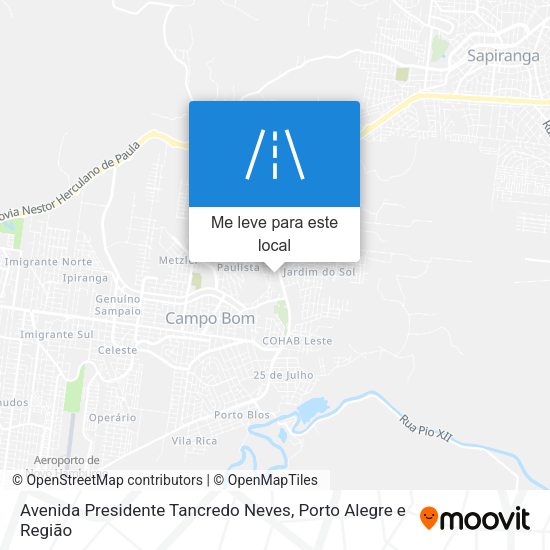 Avenida Presidente Tancredo Neves mapa