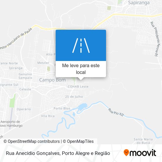 Rua Anecidio Gonçalves mapa