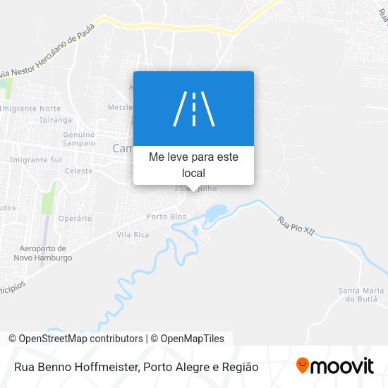 Rua Benno Hoffmeister mapa