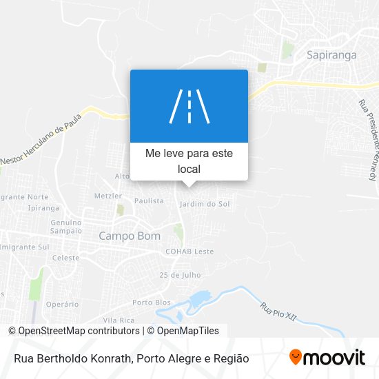Rua Bertholdo Konrath mapa