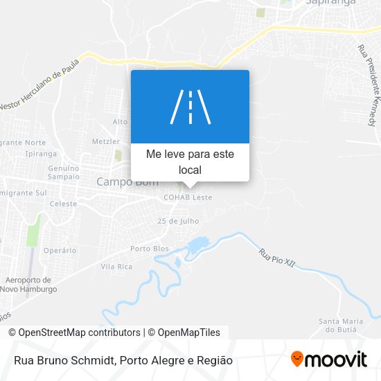 Rua Bruno Schmidt mapa