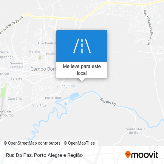 Rua Da Paz mapa