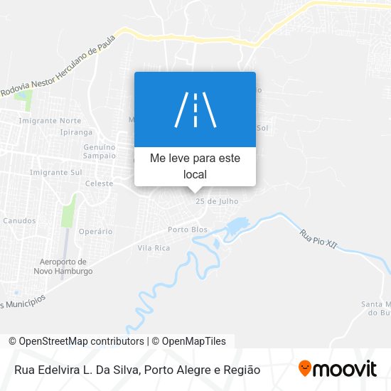 Rua Edelvira L. Da Silva mapa