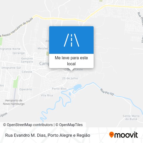 Rua Evandro M. Dias mapa