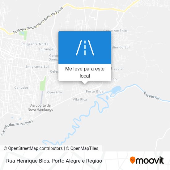 Rua Henrique Blos mapa