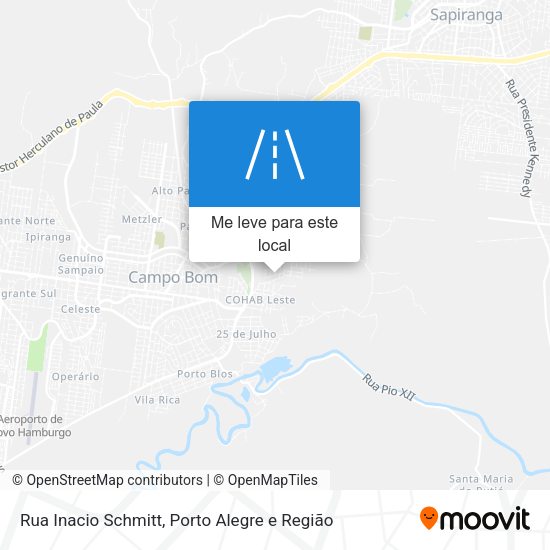 Rua Inacio Schmitt mapa