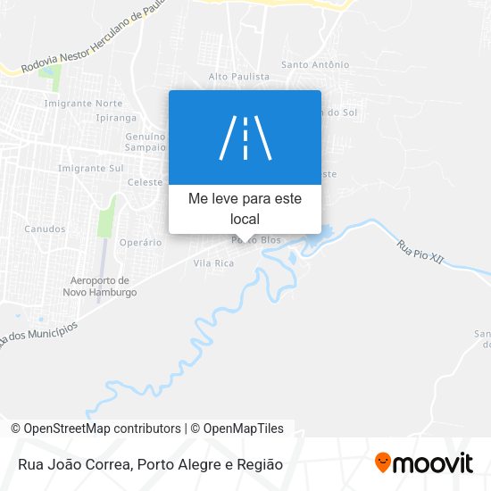 Rua João Correa mapa