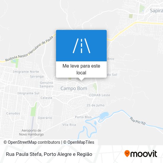 Rua Paula Stefa mapa
